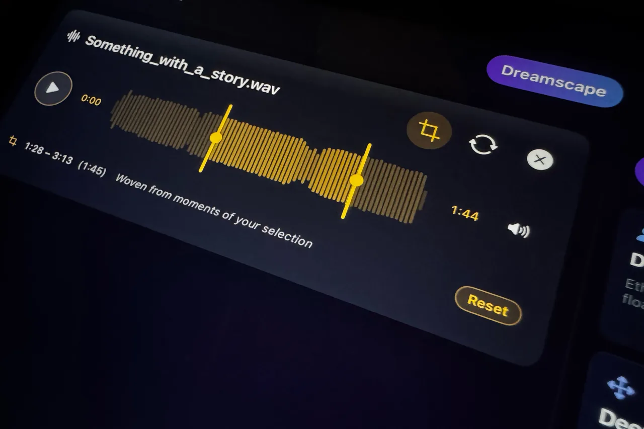 Drop the sample in, choose the region, generate.